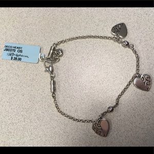 Brighton Deco Heart Anklet O/S NWT